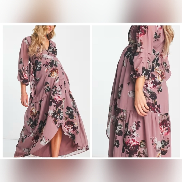 Hope and Ivy Wrap Maxi Dress NWT 12 - Picture 1 of 13
